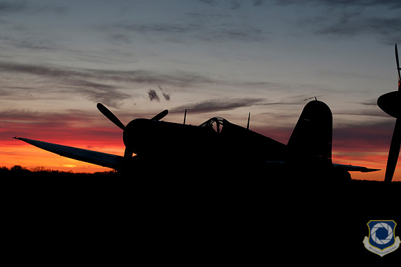 Corsair at sunset